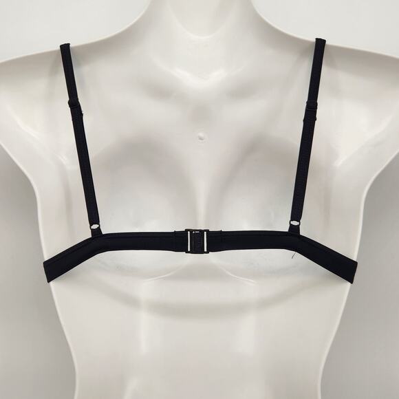 Triangl Black & White Lined Mesh Swimwear Bikini Top Women's XS - Picture 7 of 8